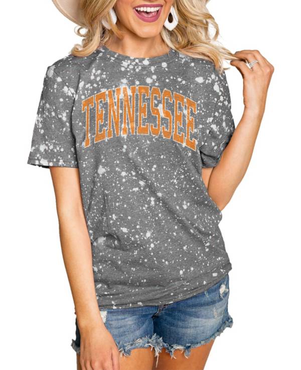 Gameday Couture Tennessee Volunteers Grey Bleached T-Shirt