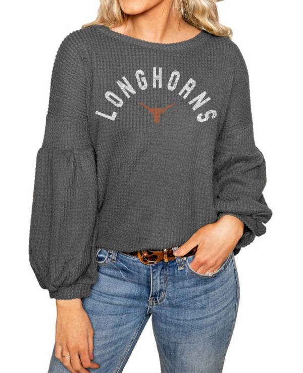 Gameday Couture Texas Longhorns Grey Bubble Long Sleeve Shirt