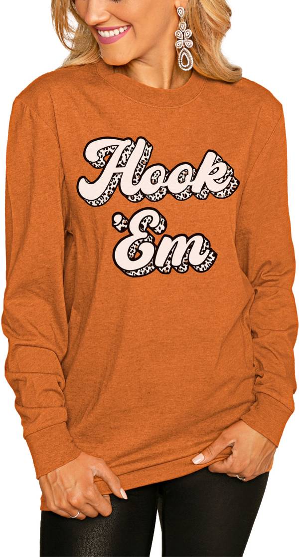 Gameday Couture Women's Texas Longhorns Burnt Orange Script Long Sleeve T-Shirt product image