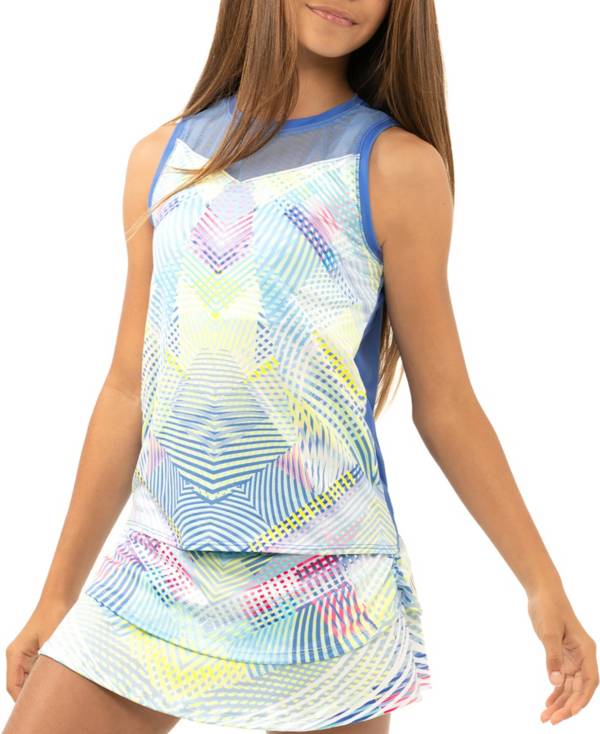 Lucky In Love Girls' Flow Motion Tie Back Tank Top