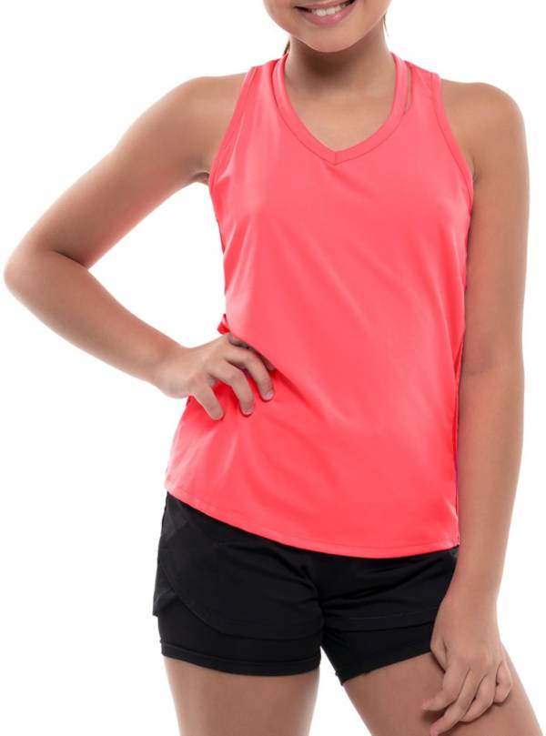Lucky In Love Girls' V-Neck Cutout Tank