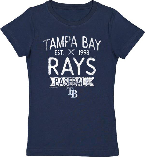 Soft As A Grape Youth Tampa Bay Rays Navy Jersey T-Shirt