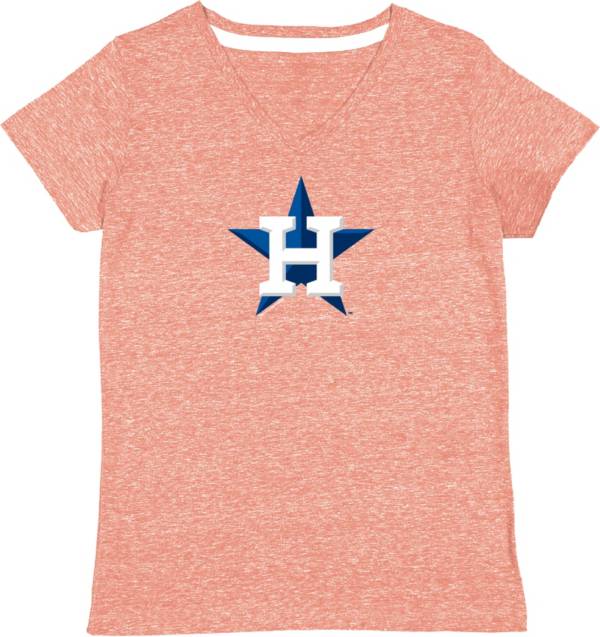 Soft As A Grape Women's Houston Astros Orange V-Neck T-Shirt