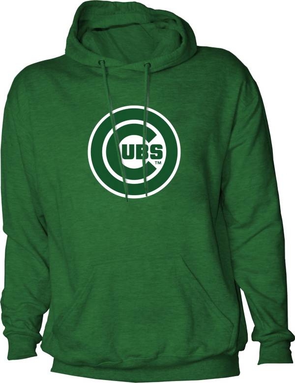 Stitches Men's St. Patrick's Day '22 Chicago Cubs Green Pullover Hoodie