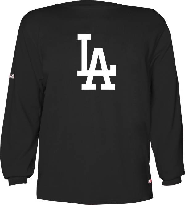 Stitches Men's Los Angeles Dodgers Black Long Sleeve T-Shirt