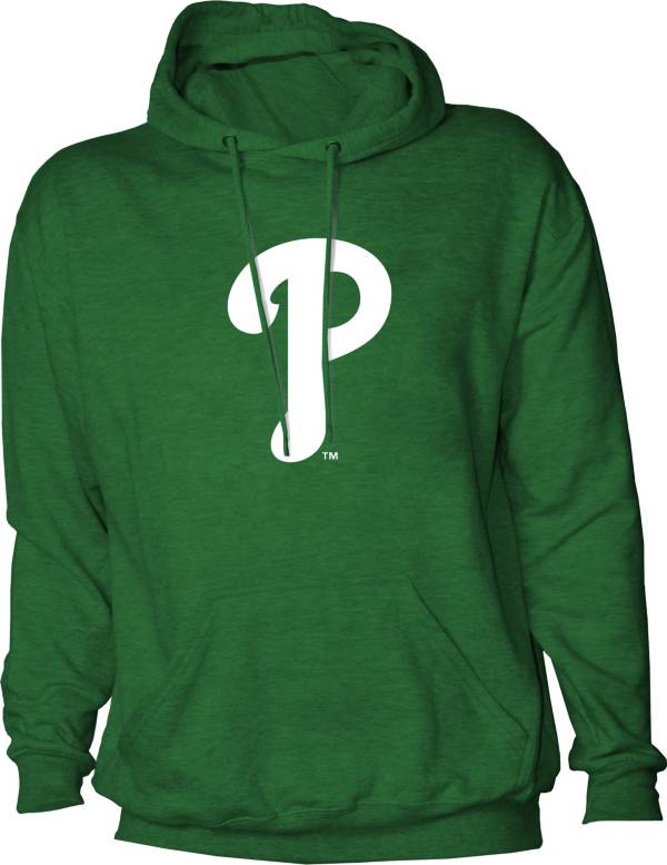 Stitches Men's St. Patrick's Day '22 Philadelphia Philles Green Pullover Hoodie