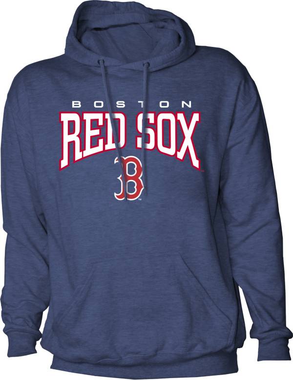 Stitches Men's Boston Red Sox Navy Wordmark Logo Pullover Hoodie
