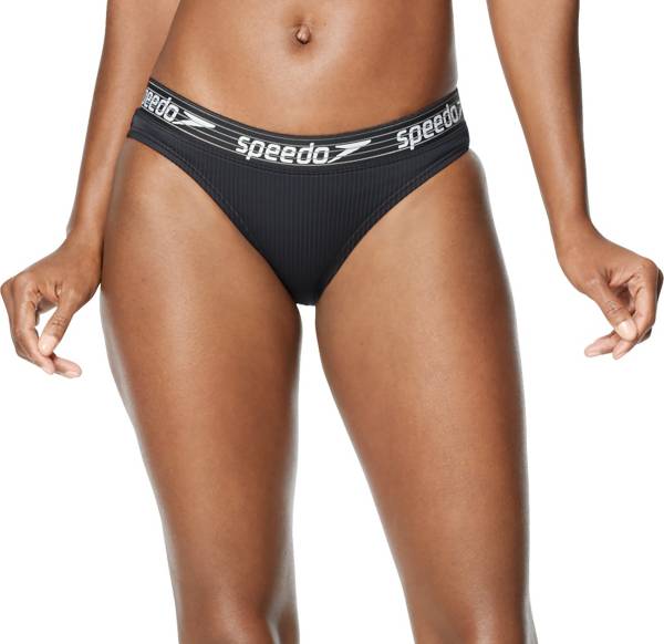 Speedo Women's Rib Logo Bikini Bottoms