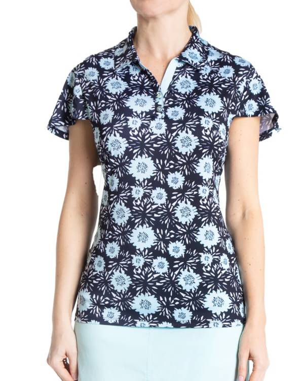 Sport Haley Women's Poppy Short Sleeve Print Golf Polo