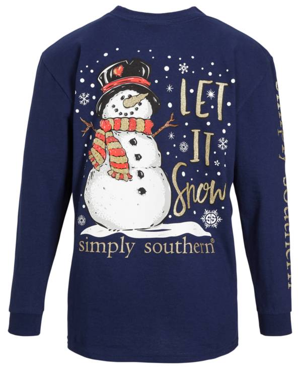 Simply Southern Girls' Snow Graphic T-Shirt