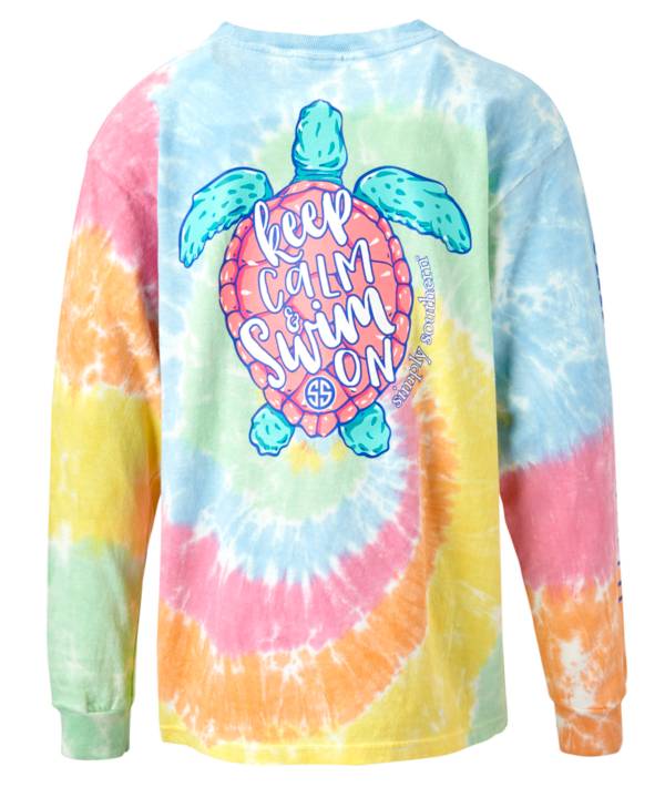 Simply Southern Girls' Long Sleeve Swim Graphic T-Shirt