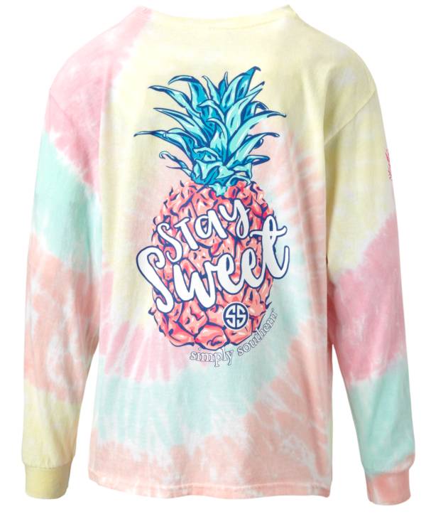 Simply Southern Girls' Long Sleeve Stay Sweet Graphic T-Shirt