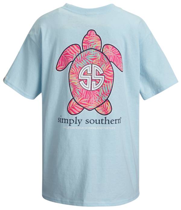 Simply Southern Girls' Save Palm Short Sleeve T-Shirt