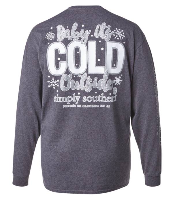 Simply Southern Women's Long Sleeve Cold Graphic T-Shirt