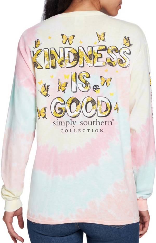 Simply Southern Women's Long Sleeve Kindness Graphic T-Shirt