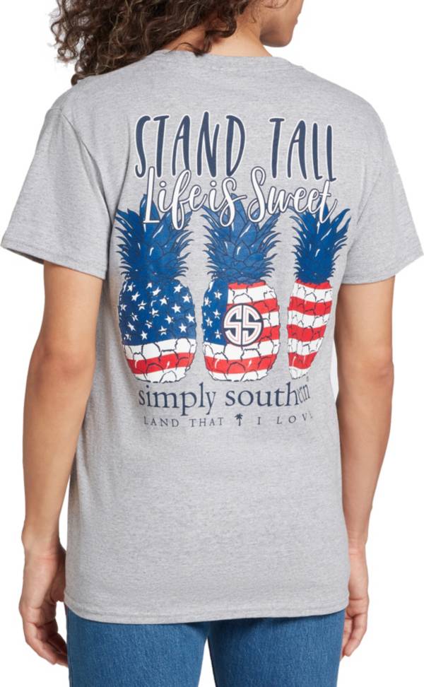 Simply Southern Women's Tall USA Graphic T-Shirt