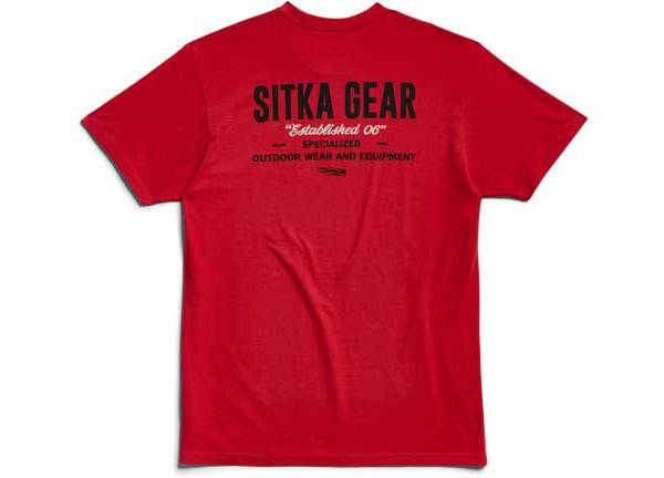 Sitka Gear Men's Signage Cardinal T-Shirt product image