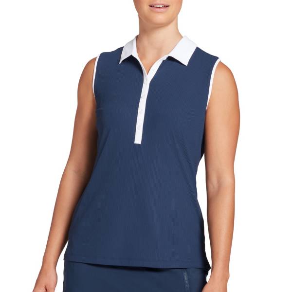 Slazenger Women's Ribbed Sleeveless Golf Polo