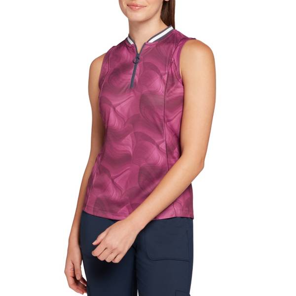 Slazenger Women's Blade Collar Sleeveless Golf Polo