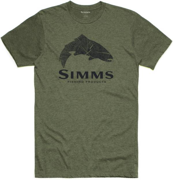 Simms Wood Trout Fill Short Sleeve Graphic T-Shirt