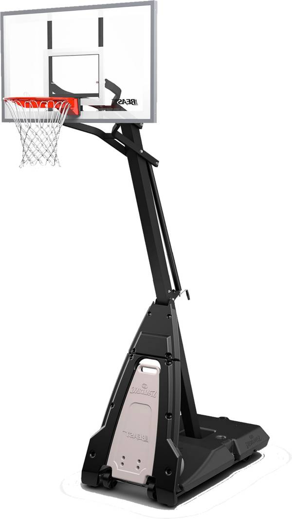 Spalding The Beast 54" Tempered Glass Portable Basketball Hoop