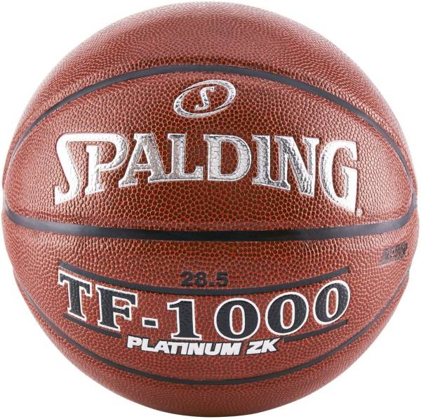 Spalding TF-1000 Platinum ZK Indoor Game Basketball 28.5”