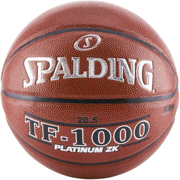 Spalding TF-1000 Platinum ZK Indoor Game Basketball 28.5” | Dick's ...