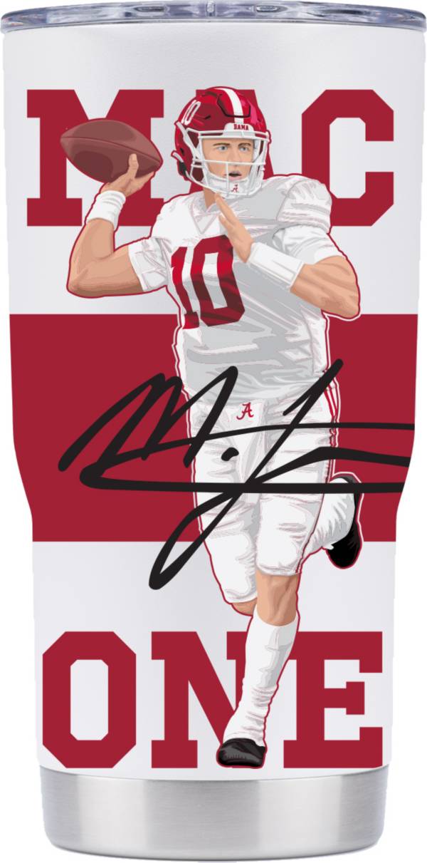 Gametime SideKicks Alabama Crimson Tide Mac Jones Stainless Steel 20 oz. Tumbler