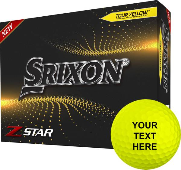 Srixon 2021 Z-Star Tour Yellow Personalized Golf Balls