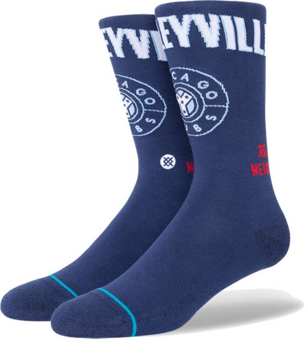 Stance Men's Chicago Cubs Navy 2021 City Connect Crew Socks