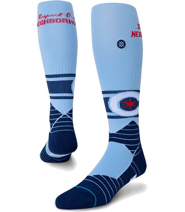 Stance Men's Chicago Cubs 2021 City Connect On Field Over the Calf Socks