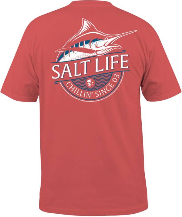 Salt Life Men's Chillin' Marlin Short Sleeve Graphic T-Shirt