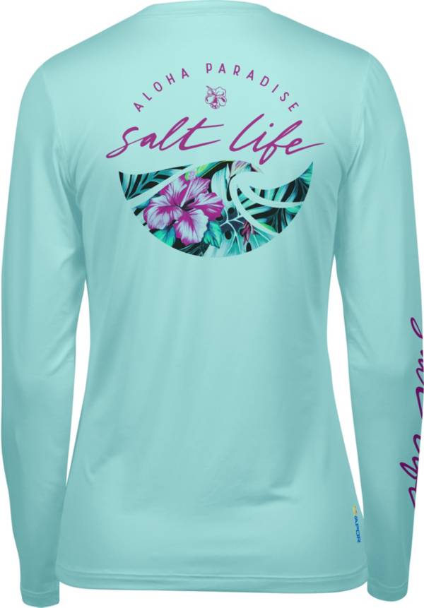 Salt Life Women's Blue Hawaiian SLX Long Sleeve Graphic T-Shirt product image