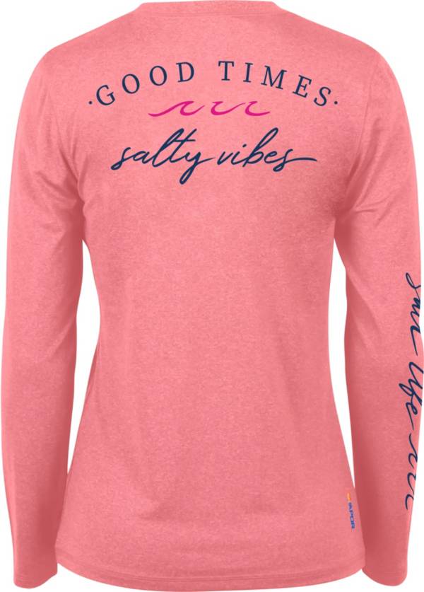 Salt Life Women's Good Times Salty Vibes SLX Long Sleeve Graphic T-Shirt