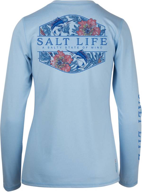 Salt Life Women's Sailin' Tropics SLX Long Sleeve Graphic T-Shirt