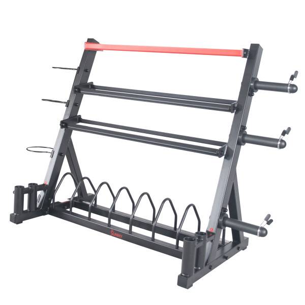 Sunny Health & Fitness All-In-One Weight Storage Rack product image