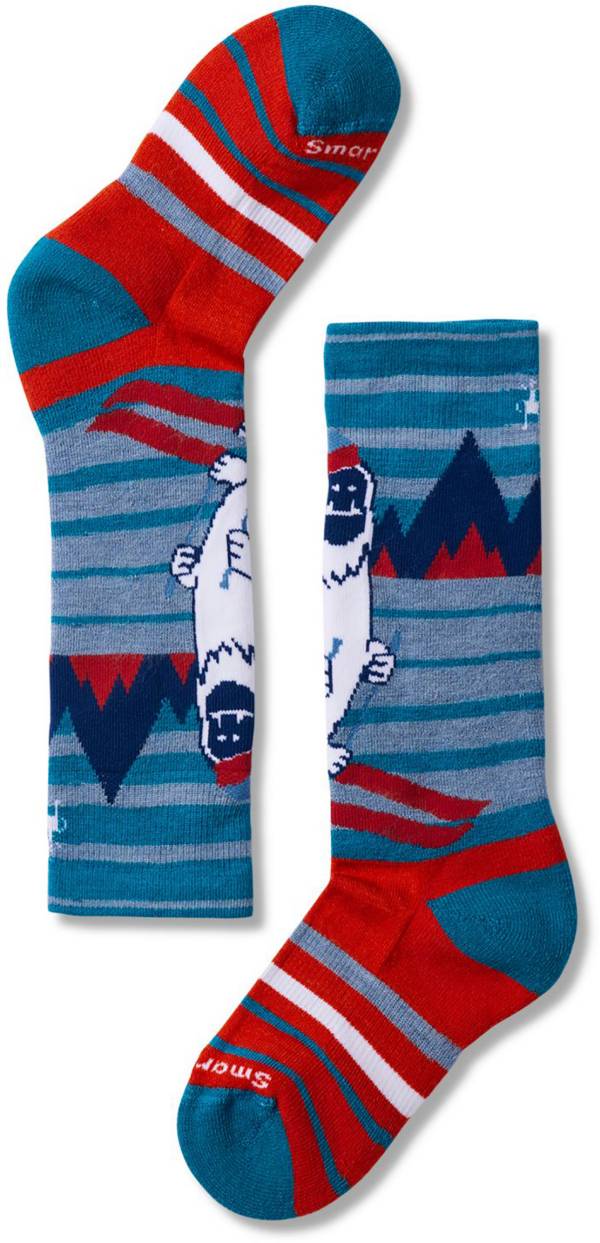 Smartwool Kids' Wintersport Full Cushion Yeti Pattern Over The Calf Socks