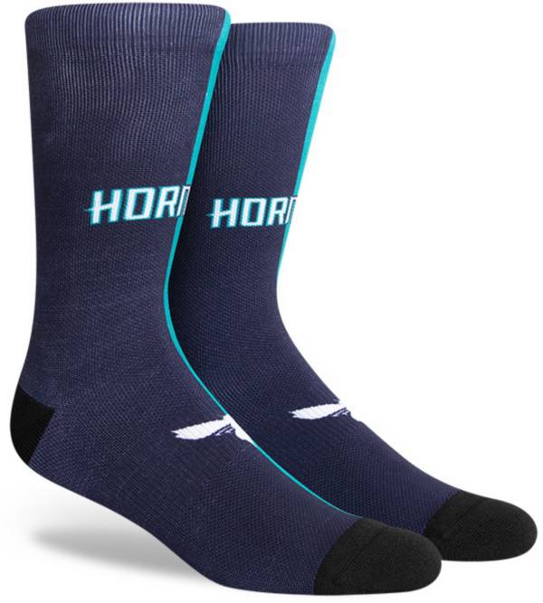 PKWY Charlotte Hornets Split Crew Socks