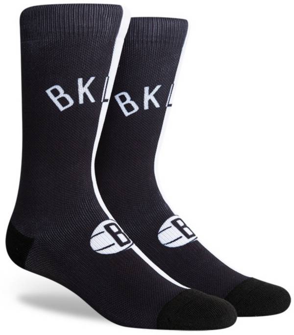 PKWY Brooklyn Nets Split Crew Socks