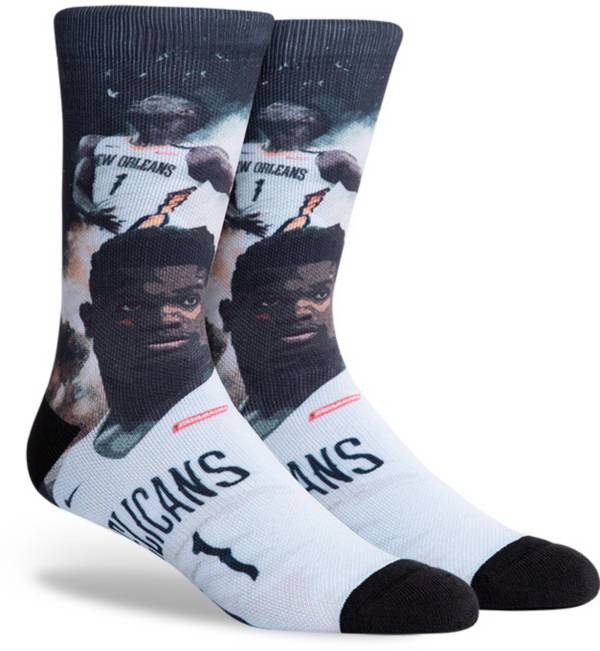 PKWY New Orleans Pelicans Zion Williamson Voltage Crew Socks