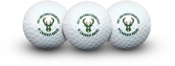 Team Effort Milwaukee Bucks Champions Golf Balls – 3 Pack