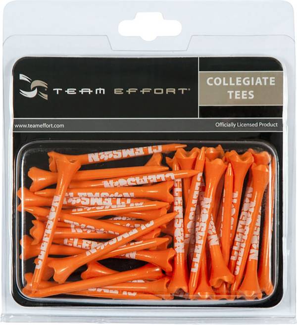 Team Effort Clemson Tigers Golf Tees - 40 Pack