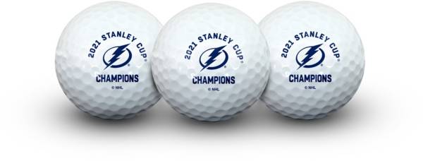 Team Effort Tampa Bay Lightning Stanley Cup Champions Golf Balls – 3 Pack