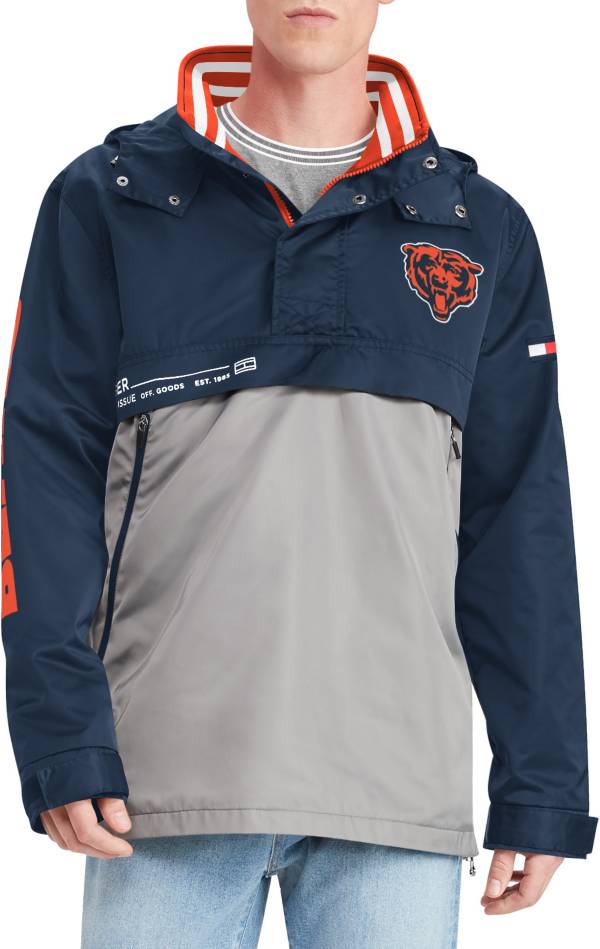 Tommy Hilfiger Men's Chicago Bears Anorak Black Jacket