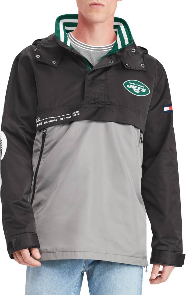 Tommy Hilfiger Men's New York Jets Anorak Black Jacket