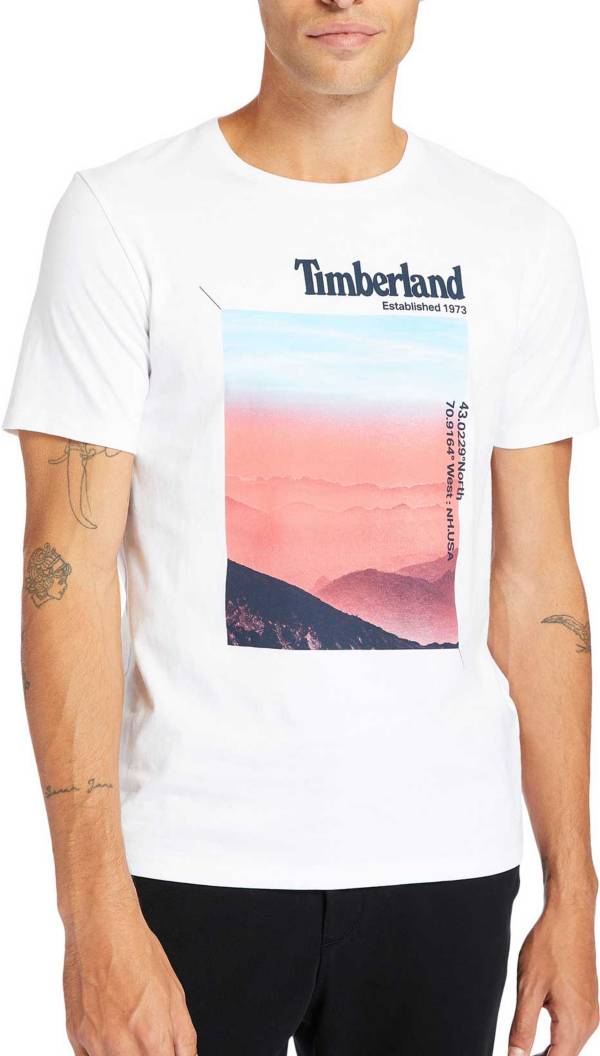 Timberland Men's Photographic Print Short Sleeve Graphic T-Shirt