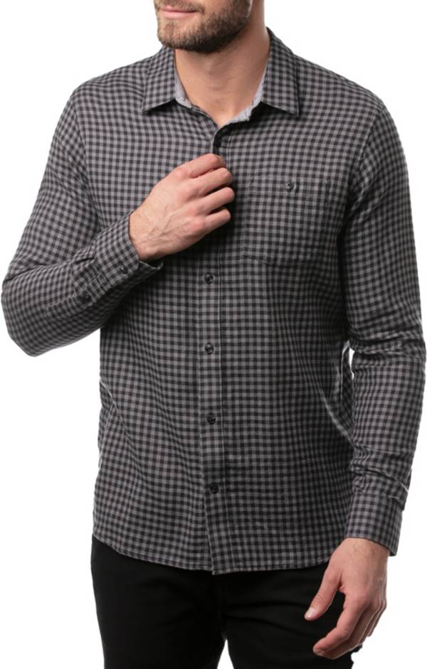 TravisMathew Men's Touch And Go Button-Up Flannel Golf Shirt