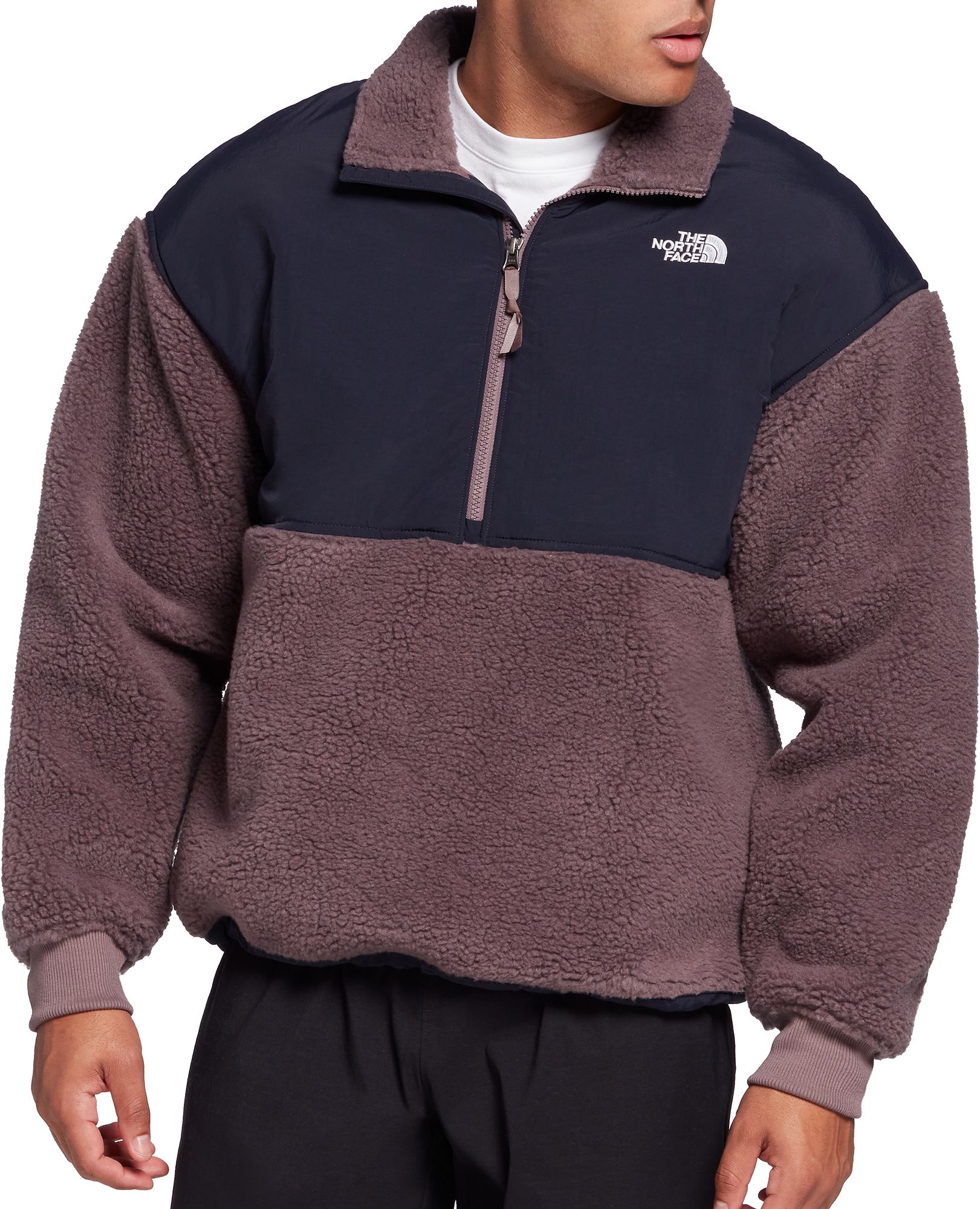 sherpa half zip mens