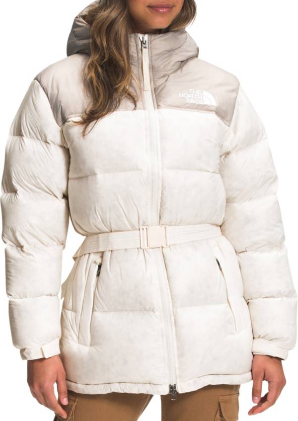 The North Face Women's Nuptse Belted Mid-Length Jacket