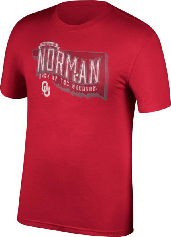 Top of the World Men's Oklahoma Sooners Crimson Dye Staple T-Shirt